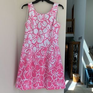 Lilly Pulitzer Neon Pink Fit and Flare Dress